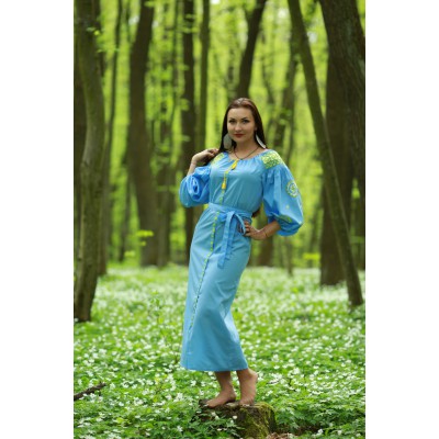 Embroidered dress "Spring Etude"